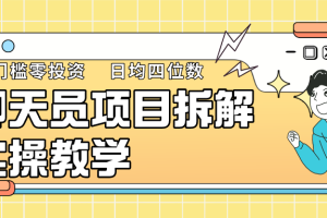 聊天员项目拆解，零门槛新人小白快速上手，轻松月入破w！