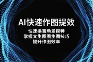 AI快速作图提效，快速换百场景模特，掌握文生图图生图技巧，提升作图效率