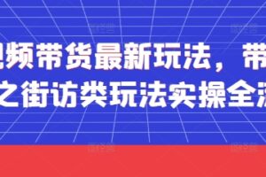 短视频带货最新玩法，带货视频之街访类玩法实操全流程