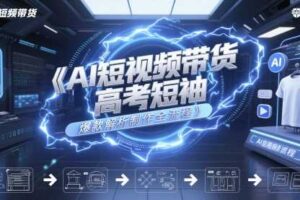 AI短视频带货高考短袖爆款解析制作全流程