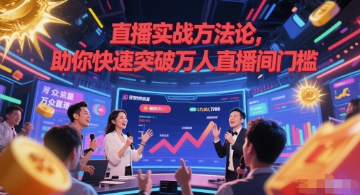 直播实战方法论，助你快速突破万人直播间门槛