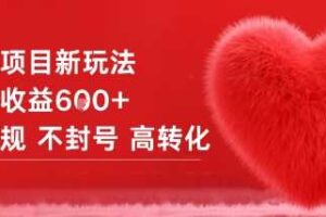 女粉项目新玩法单日收益6张+不违规不封号高转化