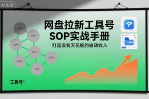 网盘拉新工具号SOP实战手册，打造没有天花板的被动收入