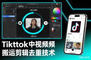 Tiktok中视频纯搬运剪辑去重技术,外来技术,自行测试