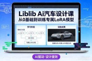 Liblib Ai汽车设计课，从0基础文生图，到教你训练专属设计和风格LoRA模型