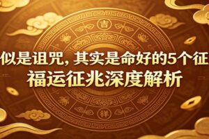 付费文章:《看似是诅咒,其实是命好的5个征兆》福运征兆深度解析